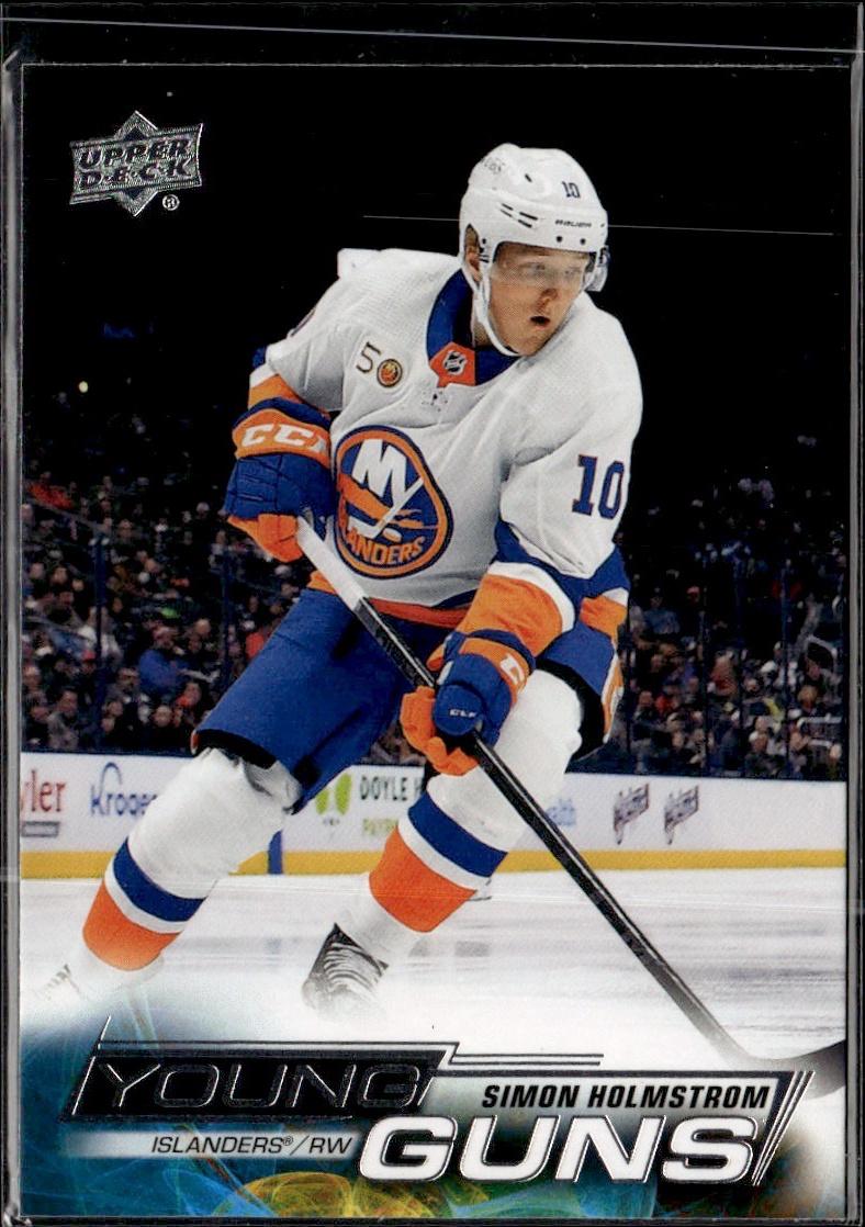 2022-23 Upper Deck Extended Series Hockey Base Young Guns #713 New York Islanders (Simon Holmstrom)