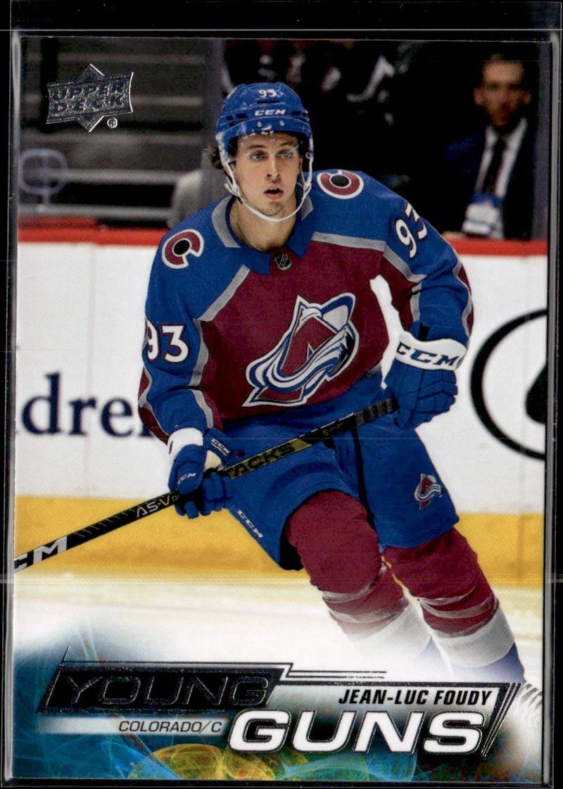 2022-23 Upper Deck Extended Series Hockey Base Young Guns #716 Colorado Avalanche (Jean-Luc Foudy)