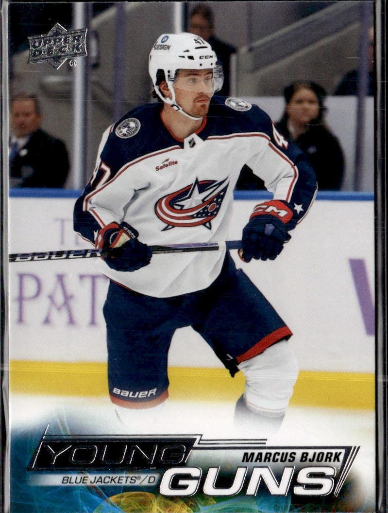 2022-23 Upper Deck Extended Series Hockey Base Young Guns #703 Columbus Blue Jackets (Marcus Bjork)