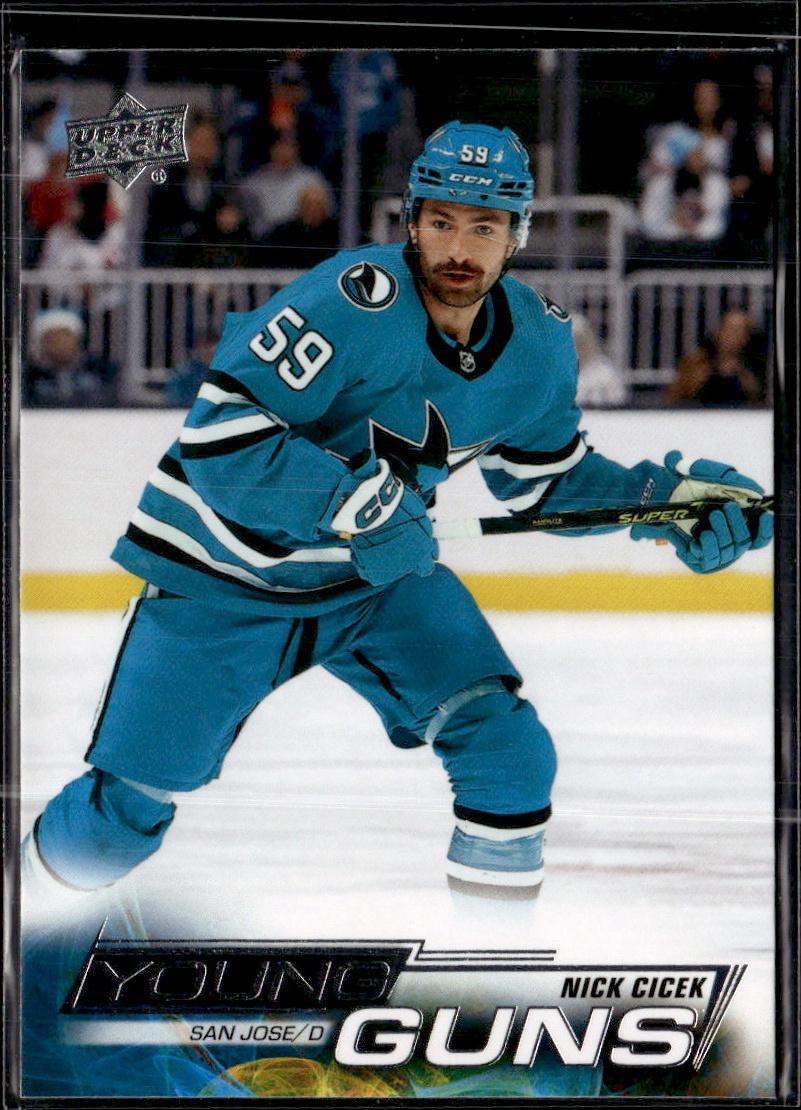 2022-23 Upper Deck Extended Series Hockey Base Young Guns #707 San Jose Sharks (Nick Cicek)