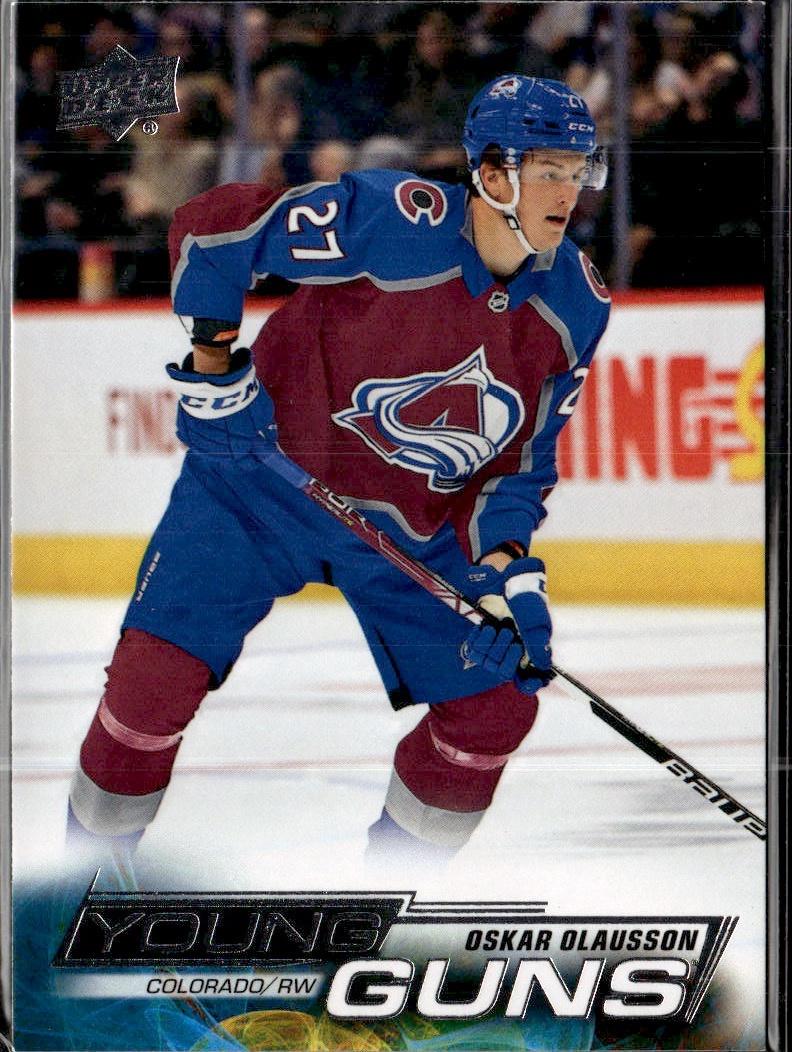 2022-23 Upper Deck Extended Series Hockey Base Young Guns #712 Colorado Avalanche (Oskar Olausson)