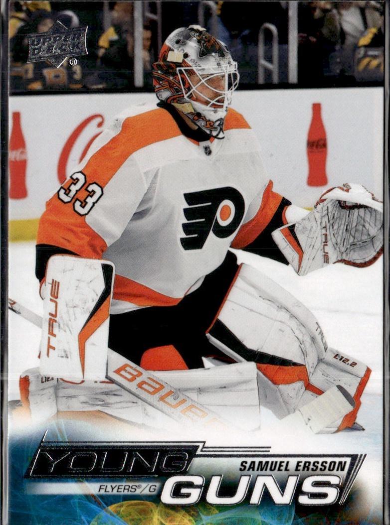 2022-23 Upper Deck Extended Series Hockey Base Young Guns #727 Philadelphia Flyers (Samuel Ersson)