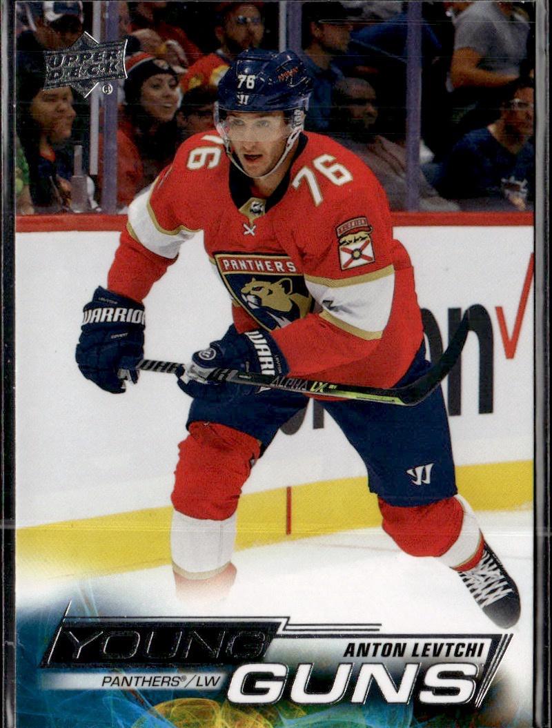2022-23 Upper Deck Extended Series Hockey Base Young Guns #729 Florida Panthers (Anton Levtchi)