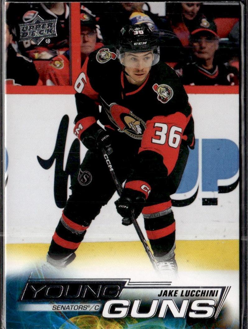 2022-23 Upper Deck Extended Series Hockey Base Young Guns #724 Ottawa Senators (Jake Lucchini)