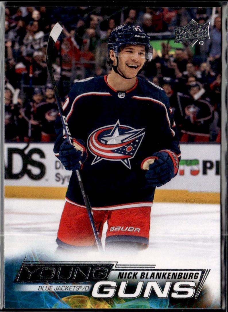 2022-23 Upper Deck Series 1 Hockey Base Young Guns #202 Columbus Blue Jackets (Nick Blankenburg)