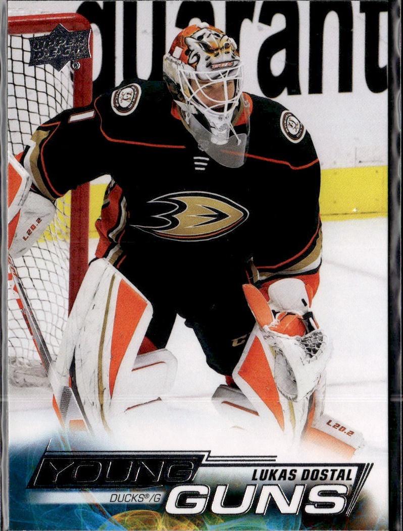 2022-23 Upper Deck Series 1 Hockey Base Young Guns #203 Anaheim Ducks (Lukas Dostal)