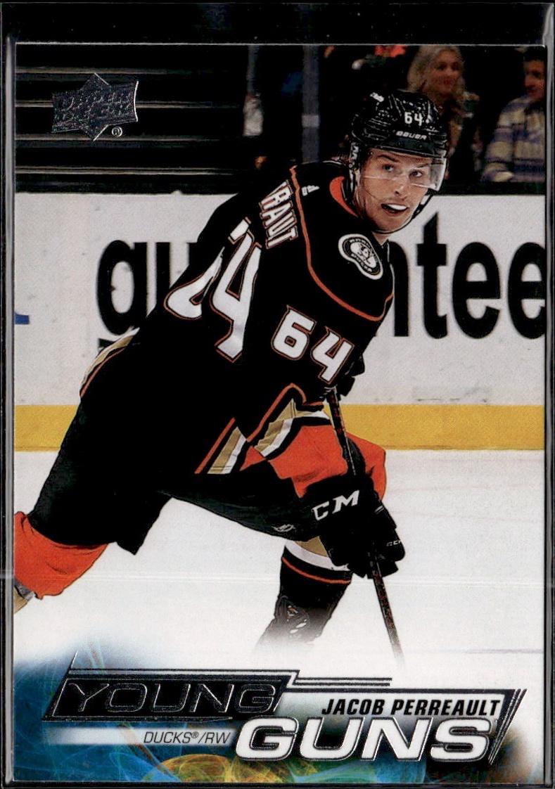 2022-23 Upper Deck Series 1 Hockey Base Young Guns #212 Anaheim Ducks (Jacob Perreault)