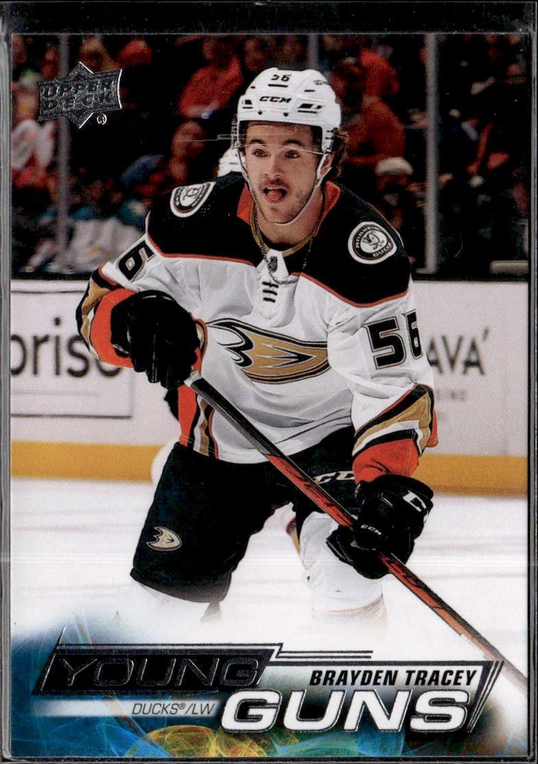 2022-23 Upper Deck Series 1 Hockey Base Young Guns #219 Anaheim Ducks (Brayden Tracey)