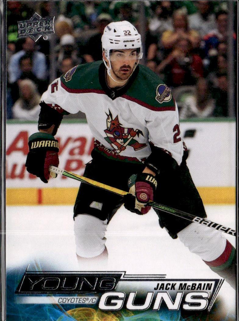 2022-23 Upper Deck Series 1 Hockey Base Young Guns #230 Arizona Coyotes (Jack McBain)
