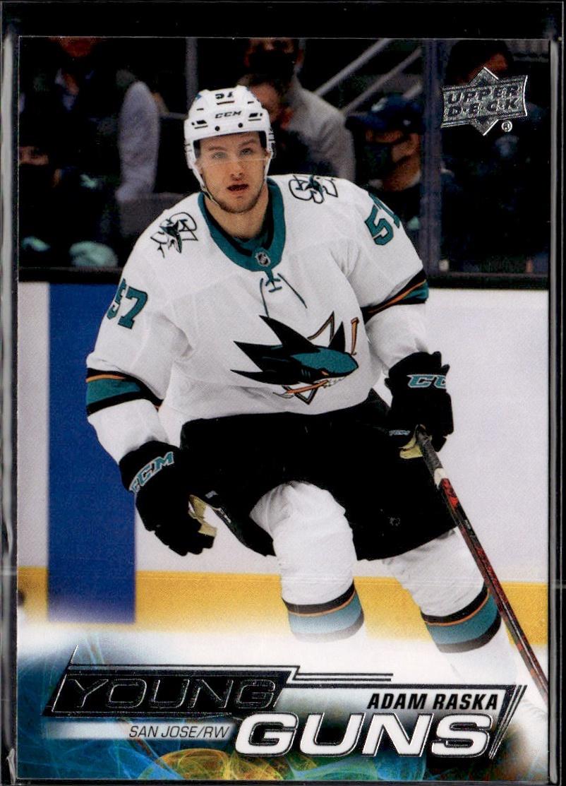 2022-23 Upper Deck Series 1 Hockey Base Young Guns #232 San Jose Sharks (Adam Raska)