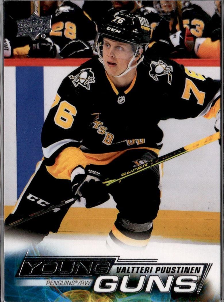 2022-23 Upper Deck Series 1 Hockey Base Young Guns #237 Pittsburgh Penguins (Valtteri Puustinen)