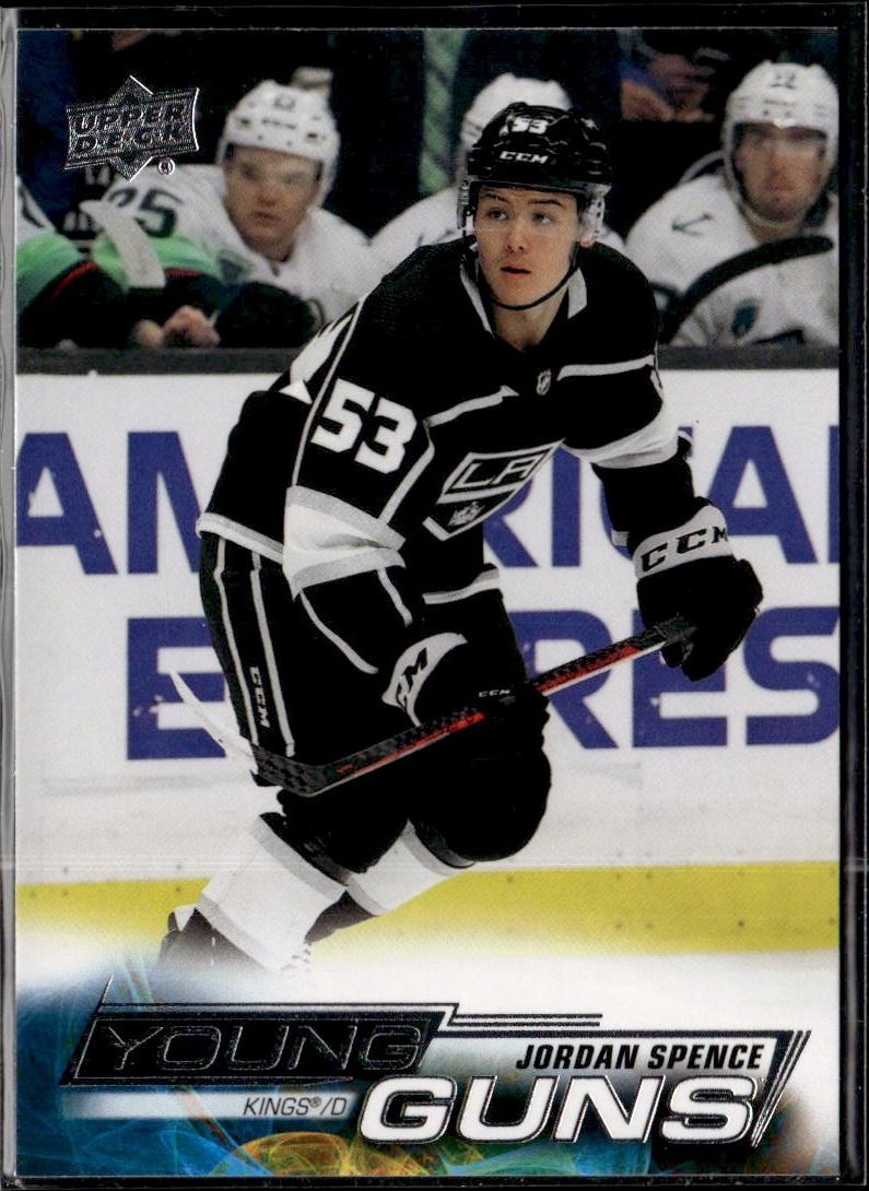 2022-23 Upper Deck Series 1 Hockey Base Young Guns #238 Los Angeles Kings (Jordan Spence)