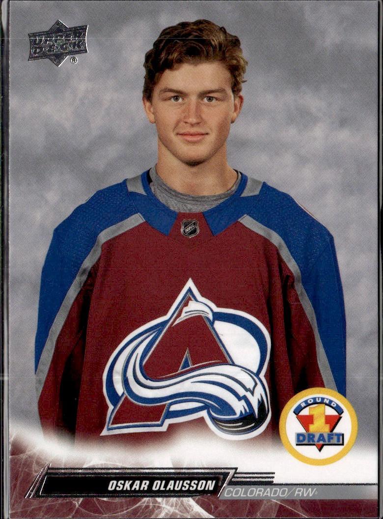 2022-23 Upper Deck Extended Series Hockey Base #746 Colorado Avalanche (Oskar Olausson)