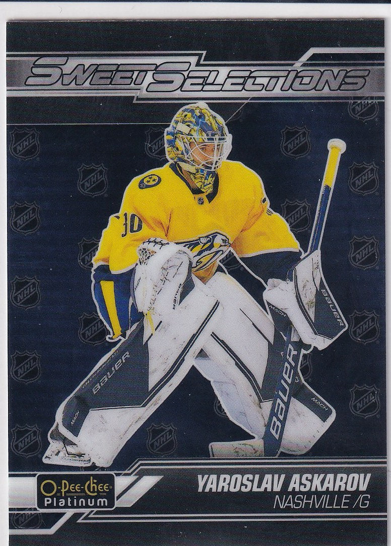 2023-24 O-Pee-Chee Platinum Hockey Sweet Selections #SS-15 Nashville Predators (Yaroslav Askarov)