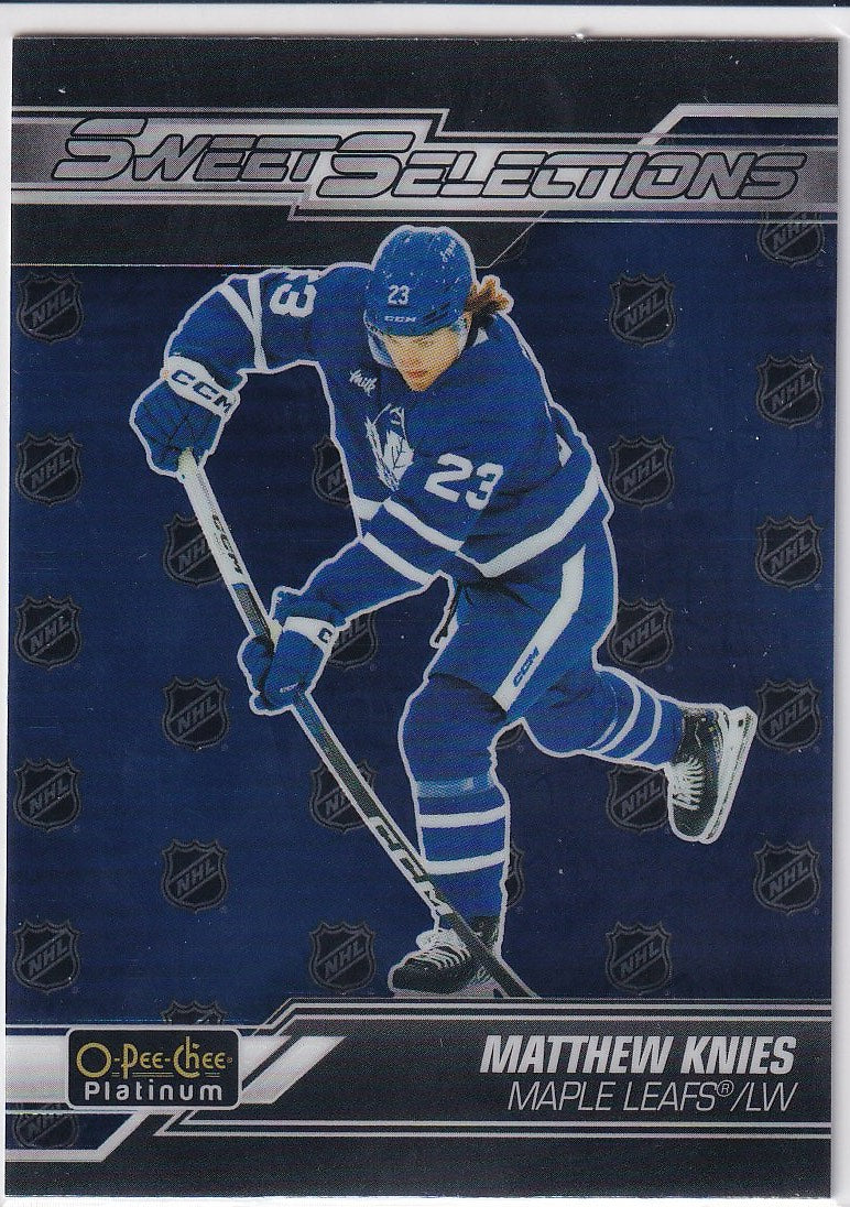 2023-24 O-Pee-Chee Platinum Hockey Sweet Selections #SS-4 Toronto Maple Leafs (Matthew Knies)