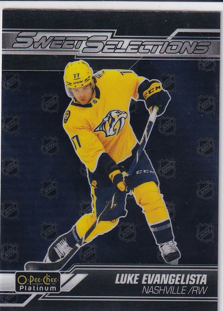 2023-24 O-Pee-Chee Platinum Hockey Sweet Selections #SS-7 Nashville Predators (Luke Evangelista)