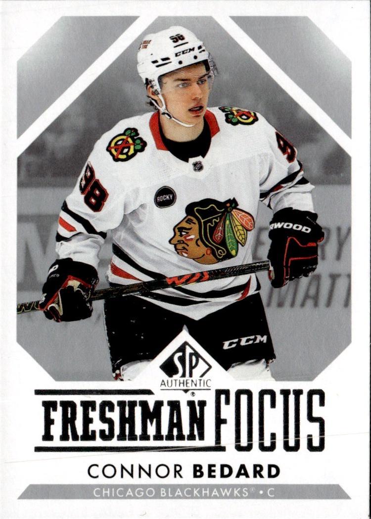 2023-24 SP Authentic Hockey Freshman Focus #FF-1 Chicago Blackhawks (Connor Bedard)