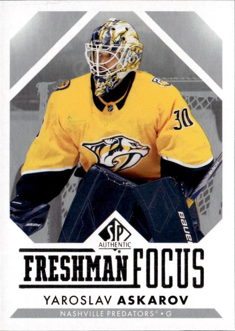 2023-24 SP Authentic Hockey Freshman Focus #FF-23 Nashville Predators (Yaroslav Askarov)