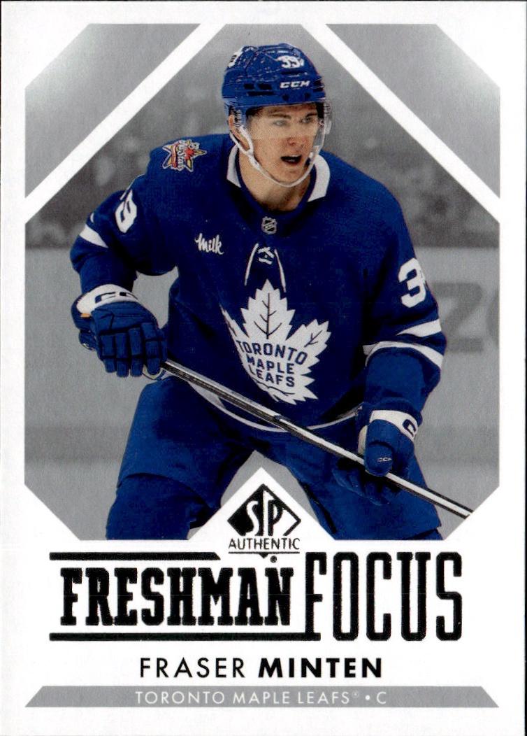 2023-24 SP Authentic Hockey Freshman Focus #FF-3 Toronto Maple Leafs (Fraser Minten)