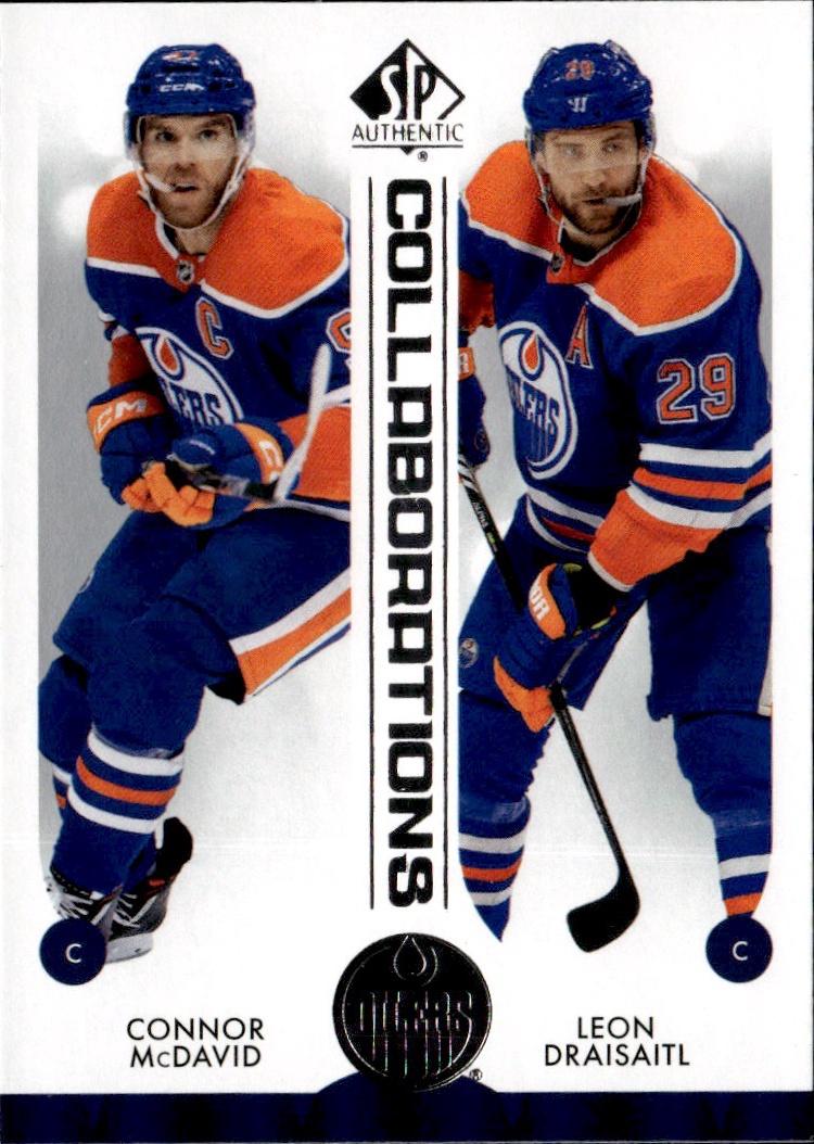 2023-24 SP Authentic Hockey Collaborations #C-1 Edmonton Oilers (Connor McDavid / Leon Draisaitl )