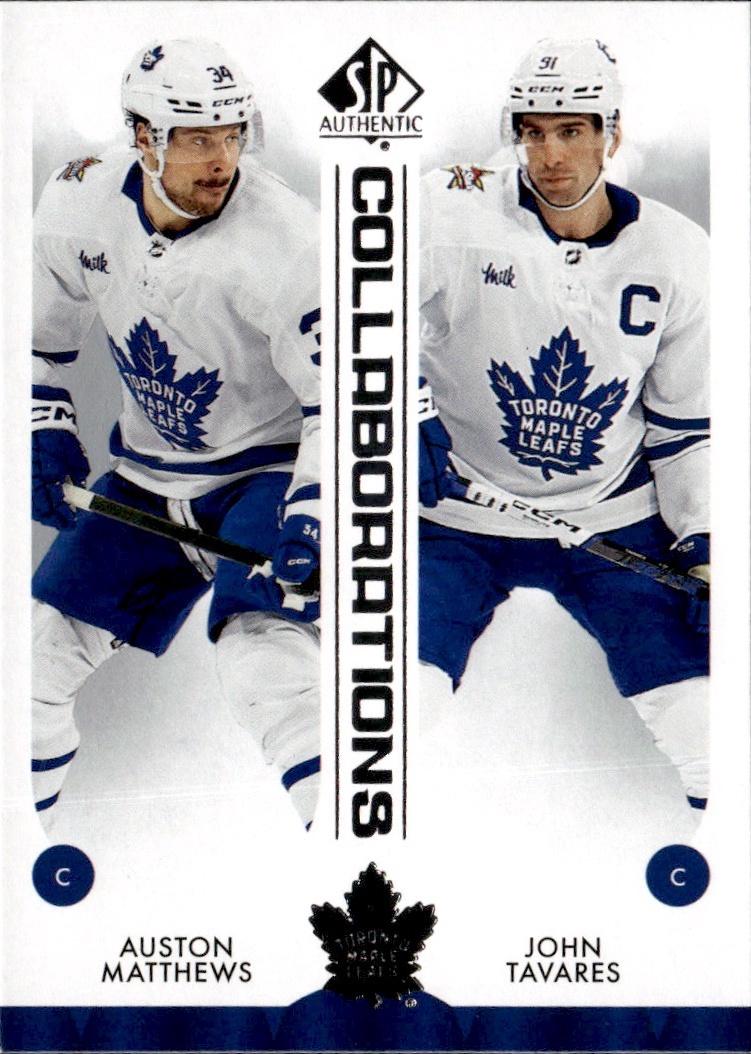 2023-24 SP Authentic Hockey Collaborations #C-5 Toronto Maple Leafs (Auston Matthews / John Tavares )