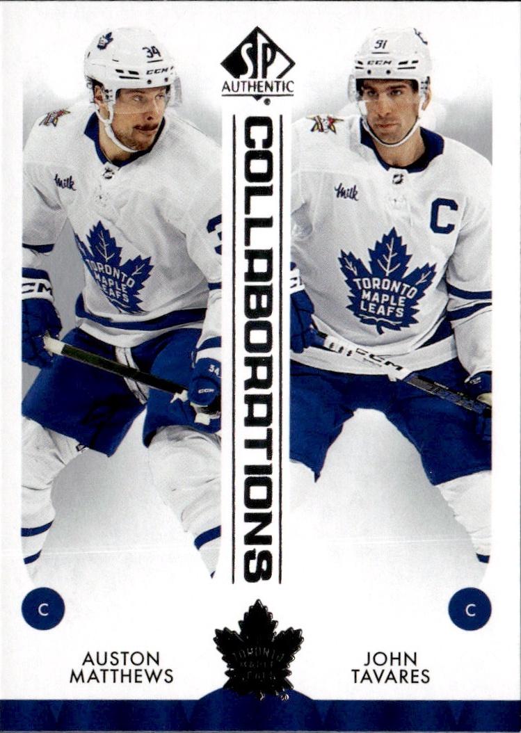 2023-24 SP Authentic Hockey Collaborations #C-5 Toronto Maple Leafs (Auston Matthews / John Tavares )