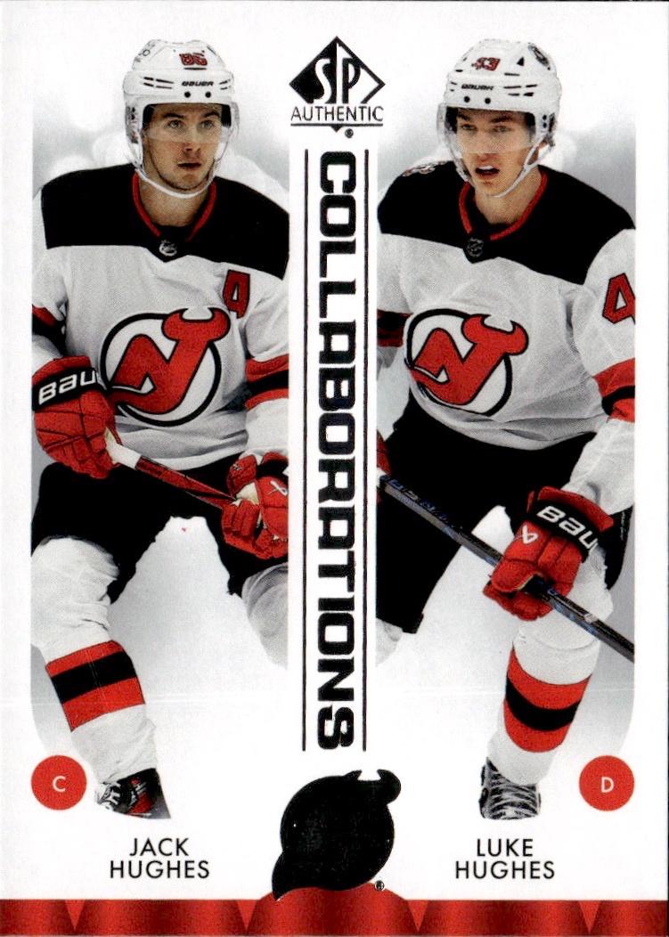 2023-24 SP Authentic Hockey Collaborations #C-24 New Jersey Devils (Jack Hughes / Luke Hughes)