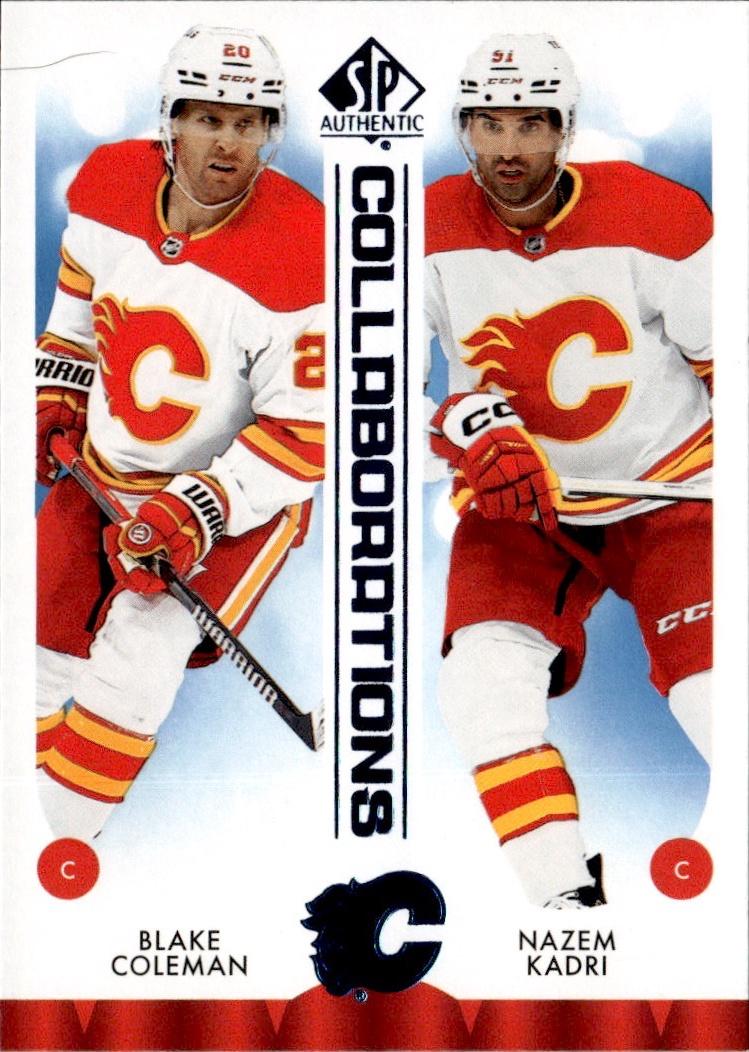 2023-24 SP Authentic Hockey Collaborations Blue #C-4 Calgary Flames (Blake Coleman / Nazem Kadri)