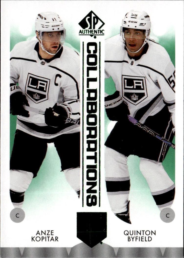 2023-24 SP Authentic Hockey Collaborations Green #C-6 Los Angeles Kings (Anze Kopitar / Quinton Byfield)