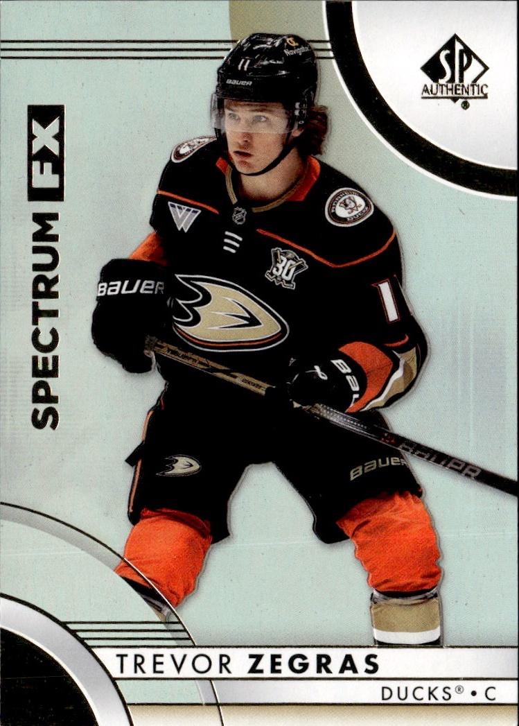 2023-24 SP Authentic Hockey Spectrum FX #S-38 Anaheim Ducks (Trevor Zegras)