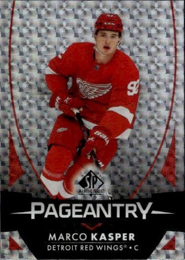 2023-24 SP Authentic Hockey Pageantry #P-90 Detroit Red Wings (Marco Kasper)