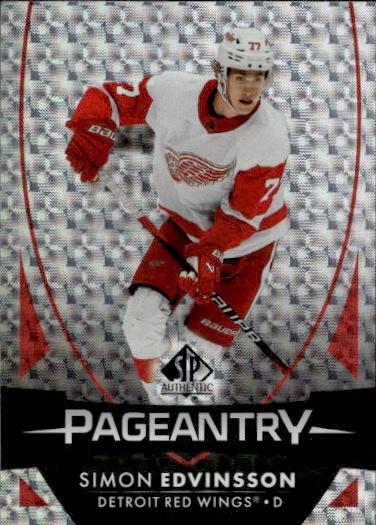 2023-24 SP Authentic Hockey Pageantry #P-66 Detroit Red Wings (Simon Edvinsson)