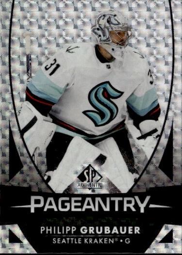2023-24 SP Authentic Hockey Pageantry #P-10 Seattle Kraken (Philipp Grubauer)