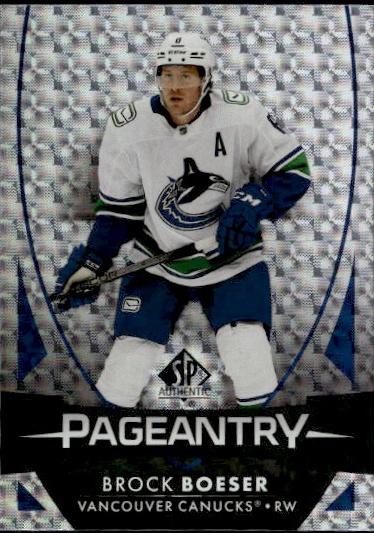 2023-24 SP Authentic Hockey Pageantry #P-26 Vancouver Canucks (Brock Boeser)