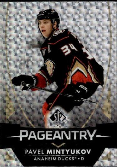 2023-24 SP Authentic Hockey Pageantry #P-67 Anaheim Ducks (Pavel Mintyukov)