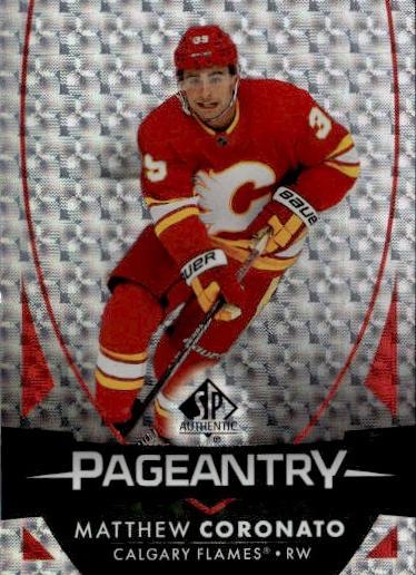 2023-24 SP Authentic Hockey Pageantry #P-83 Calgary Flames (Matthew Coronato)