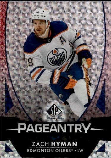 2023-24 SP Authentic Hockey Pageantry Red #P-14 Edmonton Oilers (Zach Hyman)