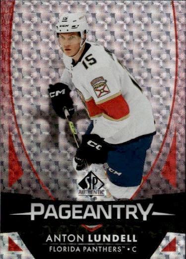 2023-24 SP Authentic Hockey Pageantry Red #P-32 Florida Panthers (Anton Lundell)
