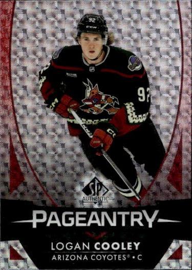 2023-24 SP Authentic Hockey Pageantry Red #P-63 Arizona Coyotes (Logan Cooley)