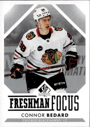 2023-24 SP Authentic Hockey Freshman Focus #FF-1 Chicago Blackhawks (Connor Bedard)