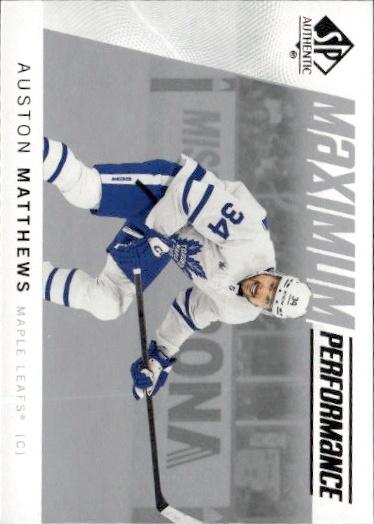 2024-25 SP Authentic Hockey Maximum Performance #MP-23 Toronto Maple Leafs (Auston Matthews)