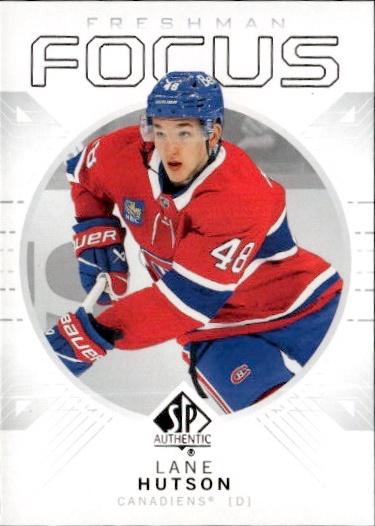 2024-25 SP Authentic Hockey Freshman Focus #FF-38 Montreal Canadiens (Lane Hutson)