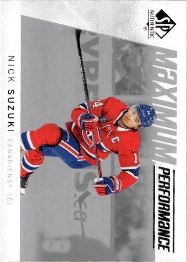 2024-25 SP Authentic Hockey Maximum Performance #MP-6 Montreal Canadiens (Nick Suzuki)
