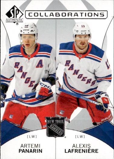 2024-25 SP Authentic Hockey Collaborations #C-6 New York Rangers (Artemi Panarin / Alexis Lafreniere)