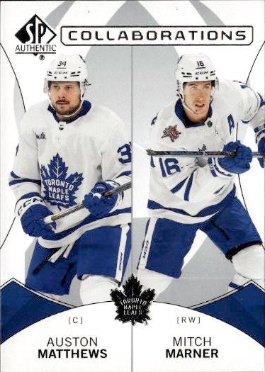 2024-25 SP Authentic Hockey Collaborations #C-5 Toronto Maple Leafs (Auston Matthews / Mitch Marner)