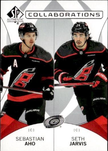 2024-25 SP Authentic Hockey Collaborations #C-11 Carolina Hurricanes (Sebastian Aho / Seth Jarvis)