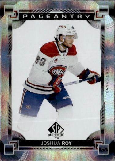 2024-25 SP Authentic Hockey Pageantry #P-88 Montreal Canadiens (Joshua Roy)