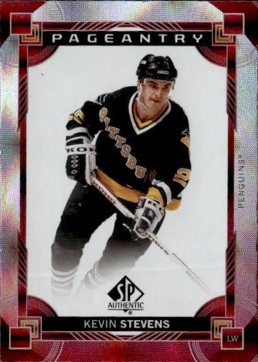 2024-25 SP Authentic Hockey Pageantry Red #P-74 Pittsburgh Penguins (Kevin Stevens)