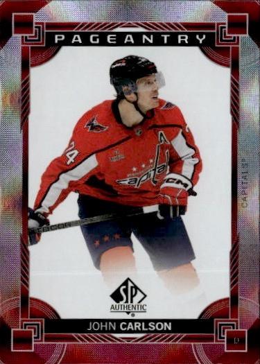 2024-25 SP Authentic Hockey Pageantry Red #P-25 Washington Capitals (John Carlson)