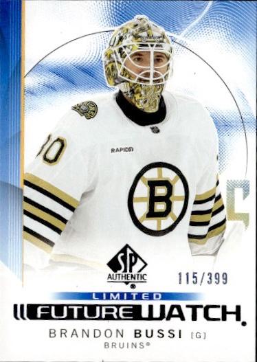 2024-25 SP Authentic Hockey Future Watch Limited Blue #/399 #125 Boston Bruins (Brandon Bussi)